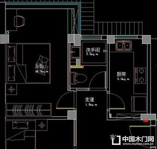 廚房門對著衛(wèi)生間門