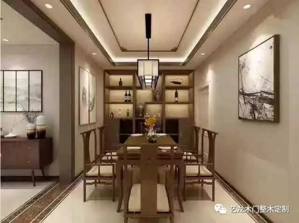 藝龍木門·整木定制：顏值與實(shí)用兼具的精美定制餐邊柜