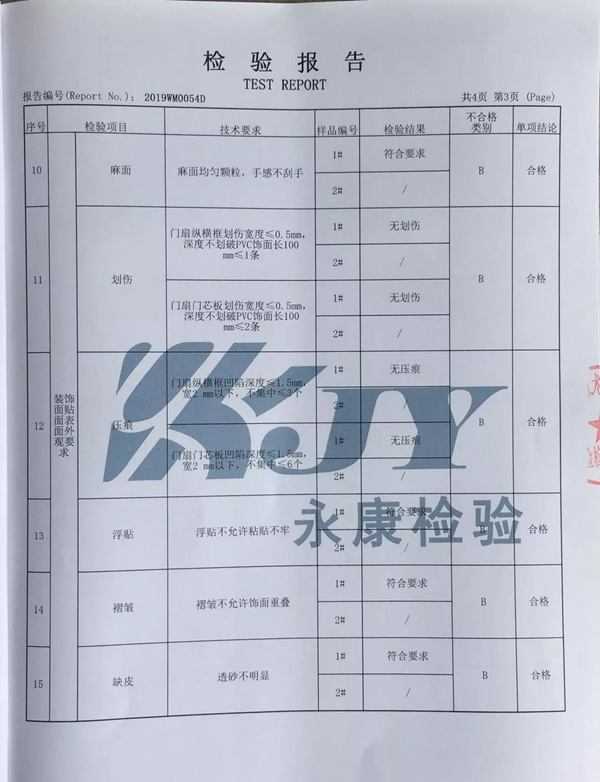 弘彬木門(mén)成功通過(guò)浙江省第二季度質(zhì)量標(biāo)準(zhǔn)抽查！環(huán)保安全放心購(gòu)！