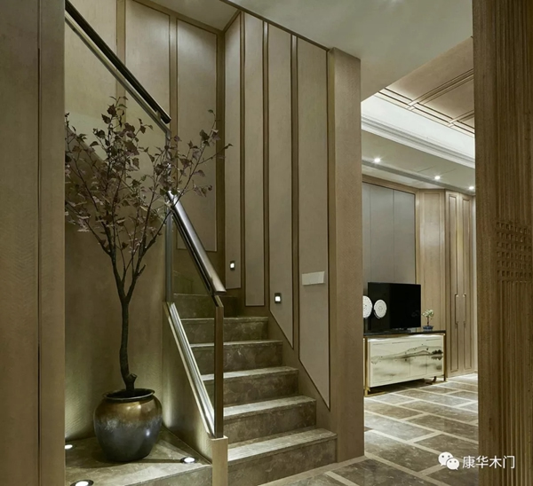 康華木門案例賞析：簡(jiǎn)中式風(fēng)格別墅