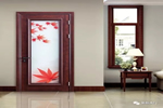 新標(biāo)木門(mén)鑲嵌夾絲工藝玻璃，讓門(mén)更加美觀耐用！