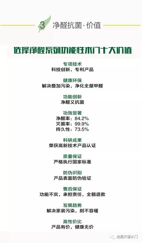 龍鼎天著木門2019“凈醛木門”新品發(fā)布