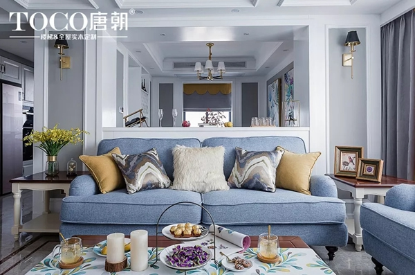 唐朝臻品整裝：一抹淡藍(lán)色，呈現(xiàn)一種簡歐風(fēng)與安靜