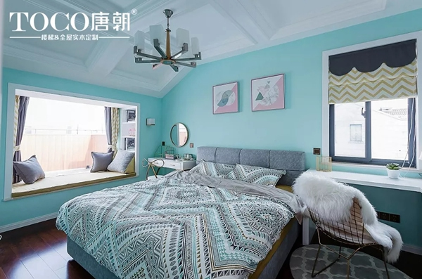 唐朝臻品整裝：一抹淡藍(lán)色，呈現(xiàn)一種簡歐風(fēng)與安靜