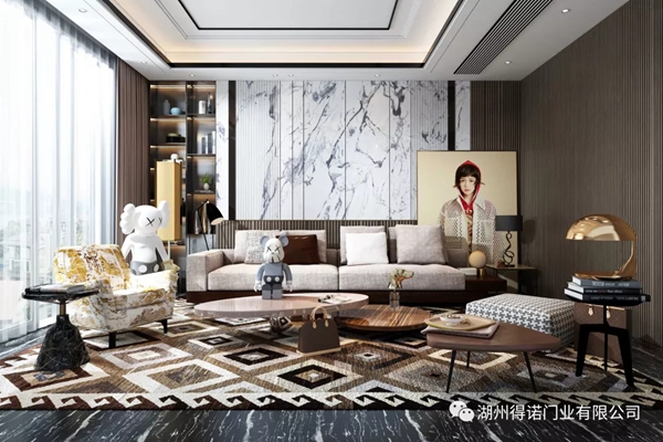 得諾木門：客廳設(shè)計(jì) 家庭的門面要美不勝收