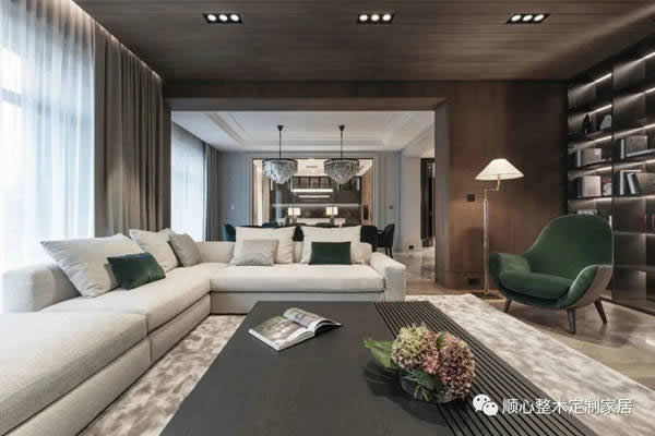 順心整木家居：490m2復(fù)式豪宅，獨(dú)特的奢華美感！