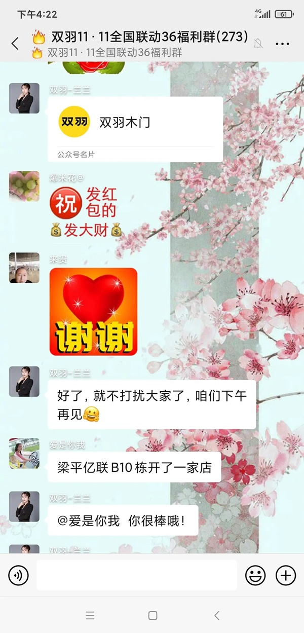 雙羽木門雙十一全國聯(lián)動優(yōu)秀門店展示