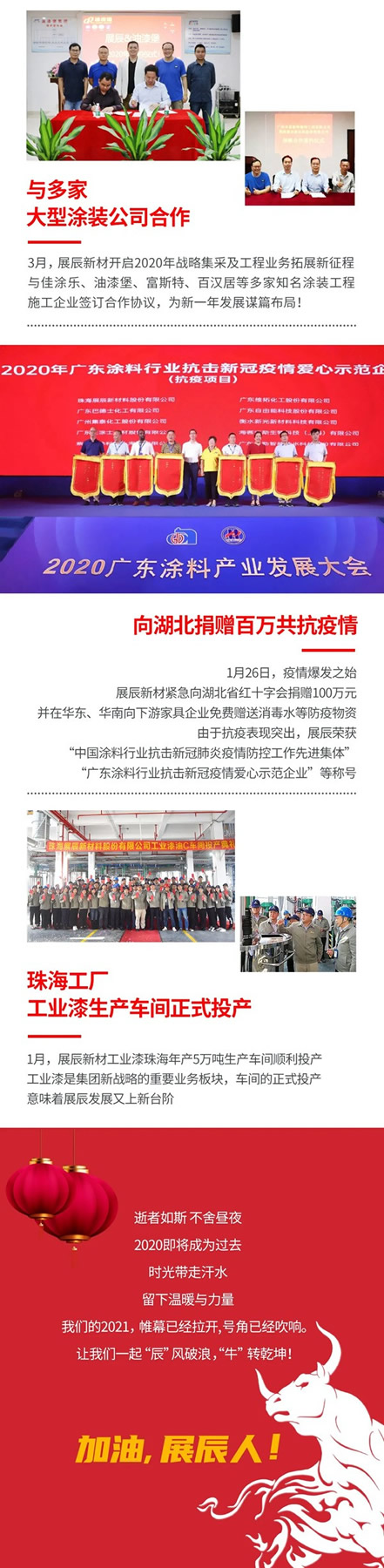 展辰新材的2020，時(shí)間帶不走的溫暖與力量...