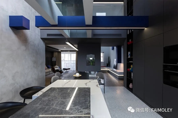 法慕勒定制家居案例：靜謐藍(lán)點(diǎn)綴的無限溫柔