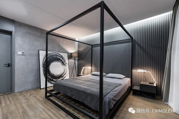 法慕勒定制家居案例：靜謐藍(lán)點(diǎn)綴的無限溫柔
