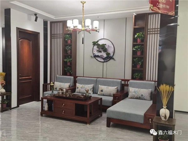 鑫六福木門：山東濟寧經(jīng)銷商陳總第二家專賣店開業(yè)大吉