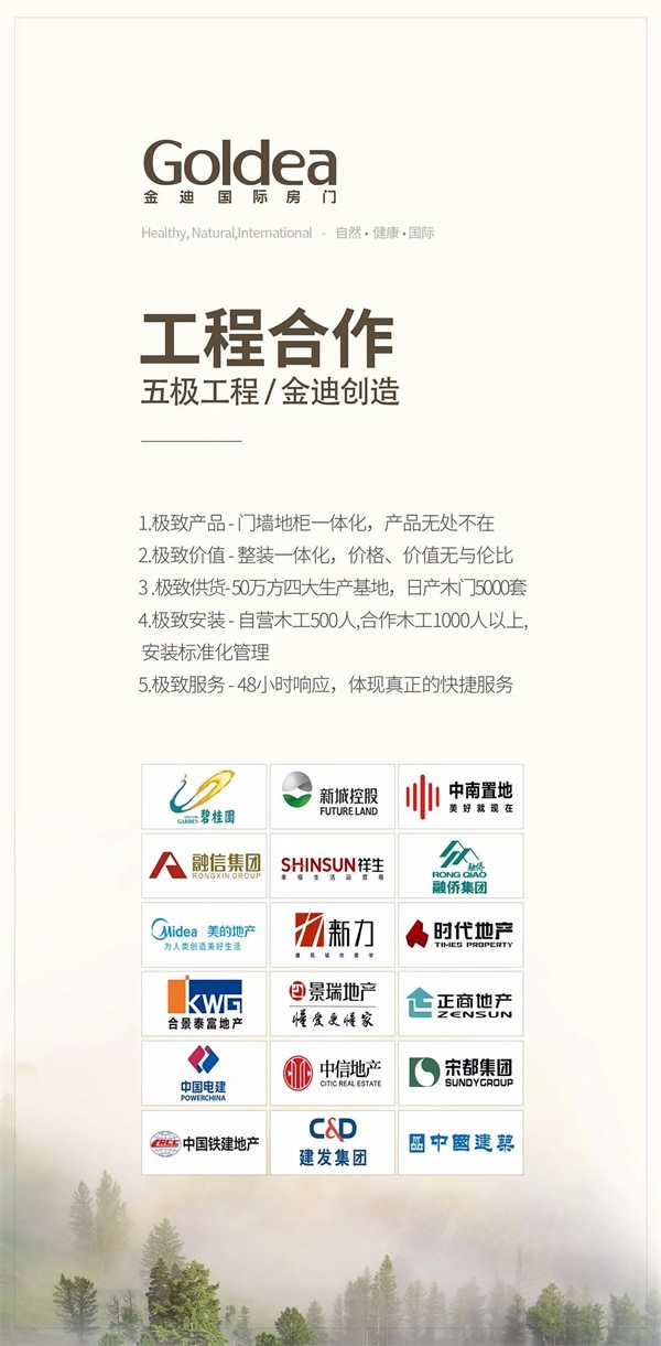 金迪木門品牌升級，產(chǎn)品多元化+品牌國際化并舉