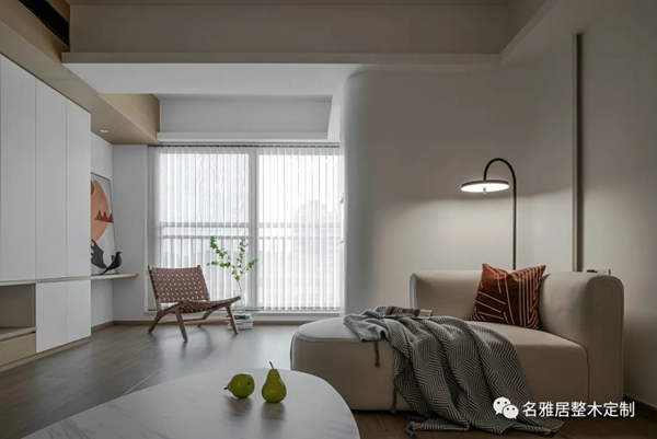 名雅居全屋 | 130㎡極簡(jiǎn)自然風(fēng)，方圓交錯(cuò)，木白有序！