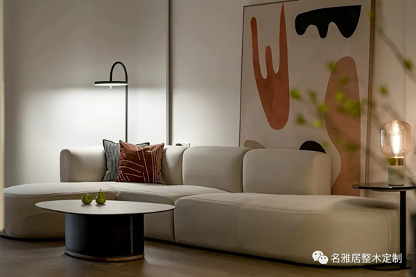 名雅居全屋 | 130㎡極簡(jiǎn)自然風(fēng)，方圓交錯(cuò)，木白有序！