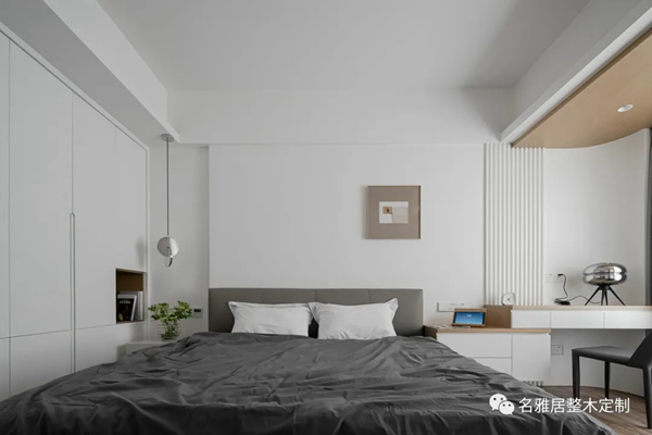 名雅居全屋 | 130㎡極簡(jiǎn)自然風(fēng)，方圓交錯(cuò)，木白有序！
