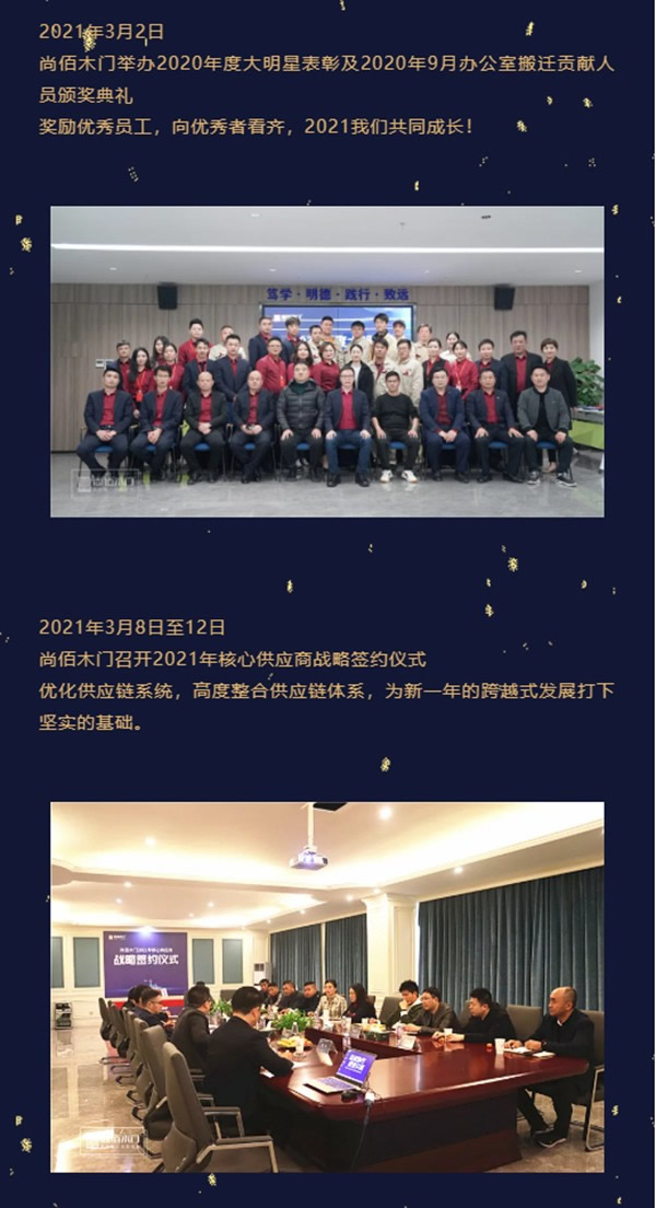 尚佰木門2021年度大事記 | 穩(wěn)中求變，謀求長足發(fā)展