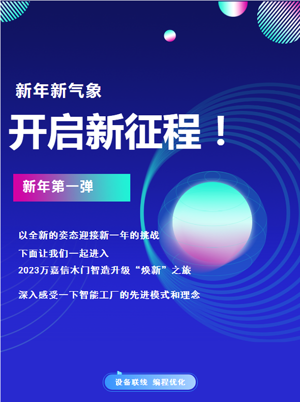 萬嘉信木門|新年第一彈，引領木門智造升級
