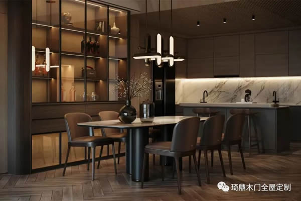 琦鼎木門 |? 只有這種輕奢風的家，才能“高級”二字來形容。