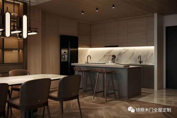 琦鼎木門 |? 只有這種輕奢風的家，才能“高級”二字來形容。