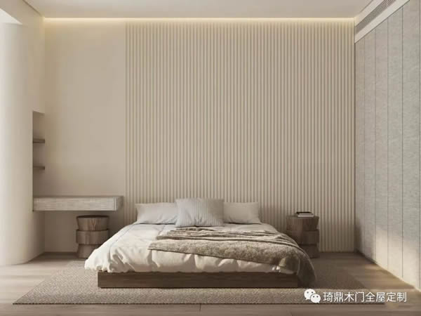 琦鼎木門(mén) |? 格柵背景墻 返璞歸真的自然質(zhì)感