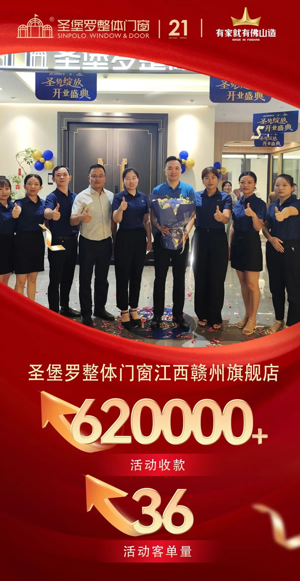 圣勢(shì)綻放，開業(yè)盛典 | 圣堡羅多地新店同步啟幕，開業(yè)周單店收款突破62萬