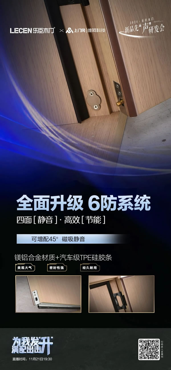 樂臣木門 | 滿配 見證一個(gè)品牌的高度|2024樂臣木門新品先“聲”研發(fā)會(huì) 產(chǎn)品全面升級(jí)