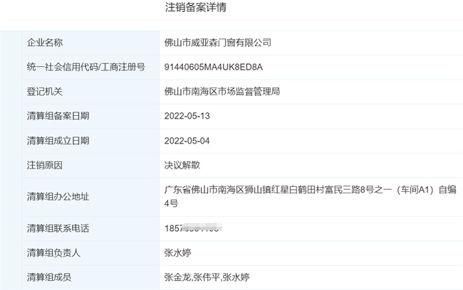威亞森門窗老板疑似跑路，股東結(jié)構(gòu)疑點(diǎn)重重！
