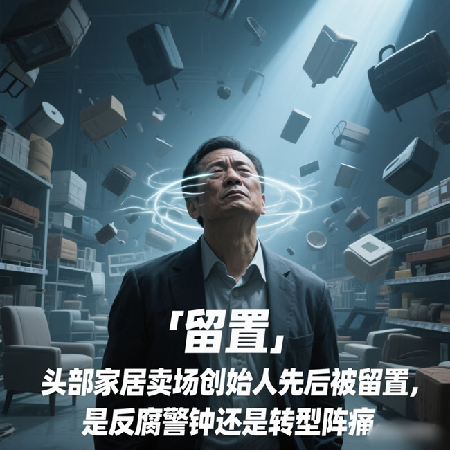 頭部家居賣場創(chuàng)始人先后被留置，是反腐警鐘，還是轉(zhuǎn)型陣痛？