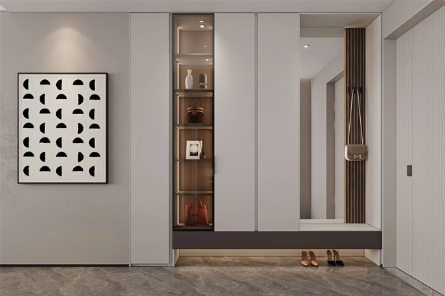 鴻基木業(yè) | 空間的語言：門墻柜一體化定制的美學(xué)表達(dá)